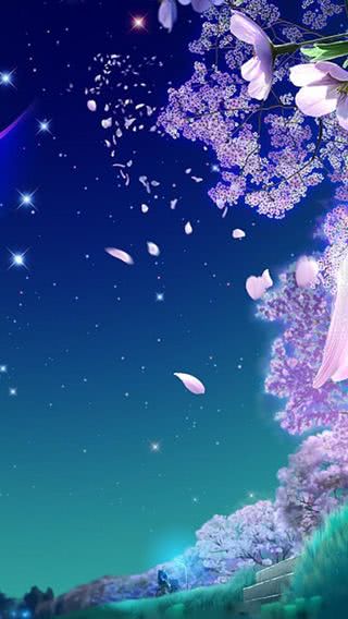 【31位】夜桜|春のiPhone壁紙